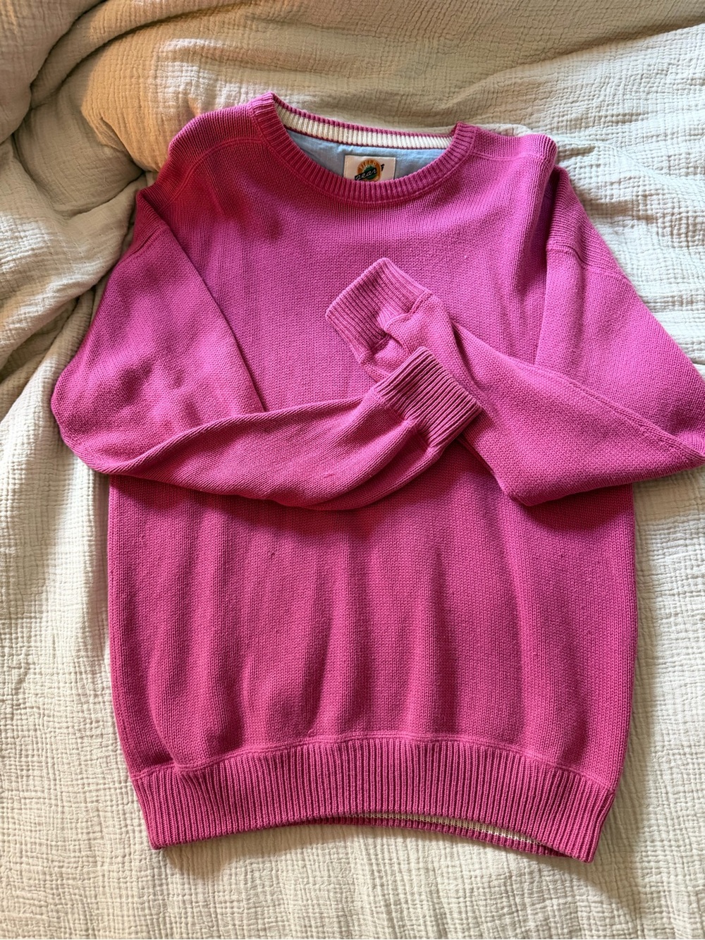 Women's Vintage Pink Crewneck Sweater